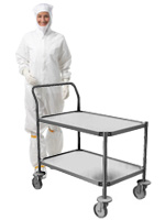Stainless Steel Cleanroom Utility Cart