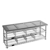Perforated Top Cleanroom Gowning Bench