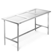 Stainless Steel Cleanroom Table with Perforated Top