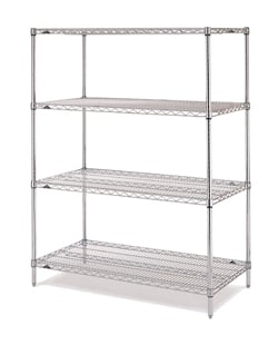 Stainless Steel Super Erecta Wire Shelving Unit