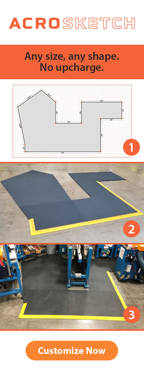 AcroMat Lets you Design an Anti-Fatigue Mat in Any Size or Shape