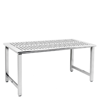 BenchPro Electropoloshed Stainless Steel Cleanroom Table with Perforated Top