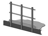 Mezzanine 2-Rail Handrail