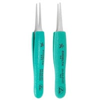 Excelta Tweezers with Antimicrobial Cushion Grips