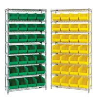 Quantum Wire Shelves with Bins