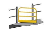 Mezzanine Single-Swing Gate