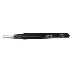 Aven 18049EZ E-Z Pik Industrial Stainless Steel Tweezers with Tapered, Flat, Pointed Tips