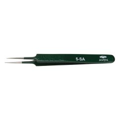 Aven 18062EZ E-Z Pik Industrial Stainless Steel Tweezers with Tapered, Ultra Fine, Pointed Tips 