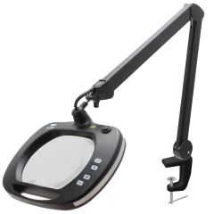 Aven 26505-ESL-XL3-UV Mighty Vue Pro LED Magnifying Lamp with 3 Diopter Lens & Edge Clamp, Black