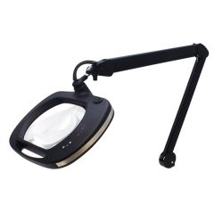 Aven 26505-ESL-XL5 MightyVue Pro ESD-Safe Magnifying Lamp with 5 Diopter Lens & Edge Clamp, Black