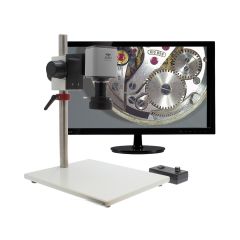 Aven 26700-108-ES Mighty Cam ES Digital Inspection Microscope with Post Stand, Macro Lens & Monitor