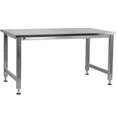 CleanPro&reg; Stainless Steel Electric Lift Workbench with Stainless Steel Work Surface, 24" x 36" 