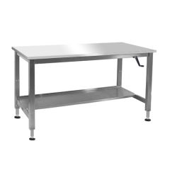CleanPro&reg; Stainless Steel Manual Lift Workbench with Stainless Steel Work Surface, 30" x 48" 