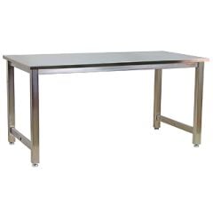 CleanPro® Stainless Steel Workbench with Stainless Steel Work Surface, 24" x 36"