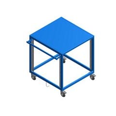 CWOT3642-W Open-Style Welded Stencil Cart with Worksurface, 36" x 37" x 42"