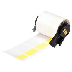 Brady Worldwide M6-31-427-YL Self-Laminating Vinyl Wire & Cable Labels, Yellow/Clear, 1" x 1.5", Roll of 250