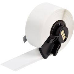 Brady Worldwide M6C-500-595-WT All Weather Vinyl Label Tape with Permanent Adhesive, White, 0.5" x 50' Roll