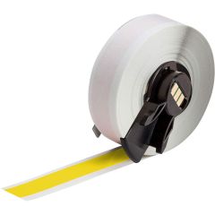 Brady Worldwide M6C-500-595-YL All Weather Vinyl Label Tape with Permanent Adhesive, Yellow, 0.5" x 50' Roll