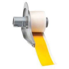 Brady Worldwide M7C-1000-595-YL All Weather Vinyl Label Tape with Permanent Adhesive, Yellow, 1" x 50' Roll