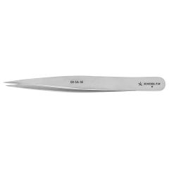 Excelta 00-SA-SE One-Star Stainless Steel Tweezer with Strong, Straight Tips