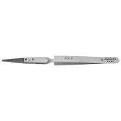 Excelta 179DN-RT &#9733;&#9733;&#9733;&#9733; ESD-Safe Reverse Action Neverust&reg; Stainless Steel Tweezers with Replaceable Copolymer, Straight, Pointed 0.080" Wide Tips