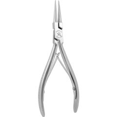 Excelta 2843-CR Medium Round Nose Stainless Steel Cleanroom Pliers, 5.75" OAL