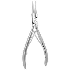 Excelta 2847-CR Medium Needle Nose Stainless Steel Cleanroom Pliers, 5.75" OAL