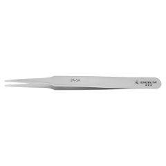 Excelta 2A-SA Three Star 4.75" Straight Tapered Duckbill Point Anti-Magnetic Tweezer
