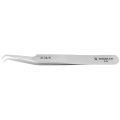 Excelta 51-SA-PI Two Star 4.50" 45&deg; Angled Very Fine Point Anti-Magnetic Tweezer