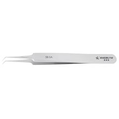 Excelta 5B-SA Three Star 4.25" Oblique Tapered High Precision Point Anti-Magnetic Tweezer