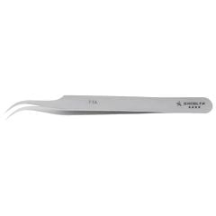 Excelta 7-TA &#9733;&#9733;&#9733;&#9733; Titanium Tweezers with Tapered, 55&deg; Curved, Very Fine, Pointed Tips