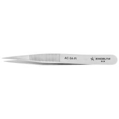 Excelta AC-SA-PI Two Star 4.25" Straight Strong Medium Point Anti-Magnetic Tweezer