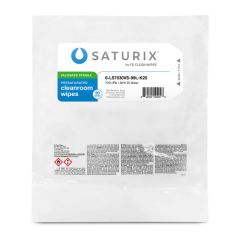 Saturix&trade; Sterile Presaturated Polyester Knit Wipes, 70% IPA, 9" x 9"