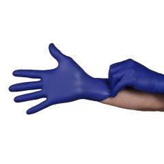Hourglass HandPRO&reg; RoyalTouch300&trade; Powder-Free Nitrile Exam Gloves with Textured Fingertips, Royal Blue, 9.5"