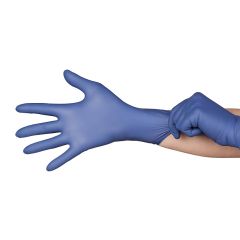 Hourglass HandPRO&reg; Scion700&trade; Accelerator-Free Nitrile Exam Gloves, Textured, Blue, 9"