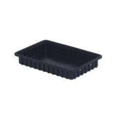 LEWISBins DC2025-XL ESD-Safe Conductive Divider Container, Black, 10.9" x 16.5" x 2.5"