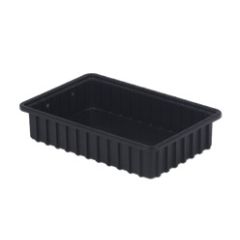 LEWISBins DC2035-XL ESD-Safe Conductive Divider Container, Black, 10.9" x 16.5" x 3.5"