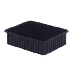 LEWISBins DC3060-XL ESD-Safe Conductive Divider Container, Black, 17.4" x 22.4" x 6"