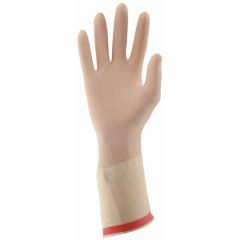 MAPA 716 RollPruf 8 Mil Tri-Polymer Non-Pigmented Cleanroom Gloves with Textured Fingertips, 12"
