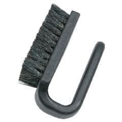 Menda 35695 Curved Handle Synthetic Yarn/Horse Hair Conductive Brush, 3" x 1.5"