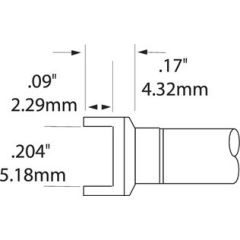 SOIC-8 Chip Tunnel Rework Cartridge, 5.18 x 4.32mm