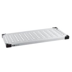 Metro 1442LS Louvered/Embossed Stainless Steel Super Erecta Solid Shelf, 14"x42"