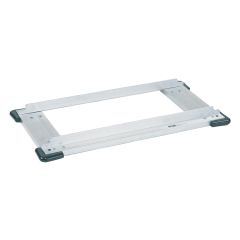 Metro D2448SCB Stainless Steel Truck Dolly with Corner Bumpers for 24" x 48" Shelving
