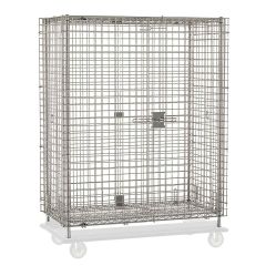 Metro SEC56S-HD Stainless Steel Security Cart, Heavy-Duty, fits 24" x 60" Shelves