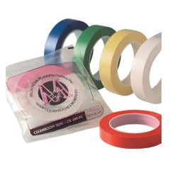 Micronova CR100PC&trade; Rubber Medium-Adhesion Vinyl Cleanroom Tape, 1" x 108' Rolls (Case of 36)