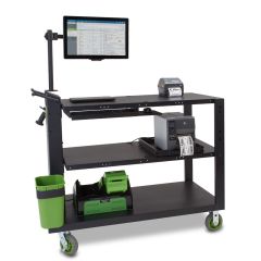 Newcastle PC495NU2 PC Series Heavy-Duty Computer Cart for Nucleus Power Swap System