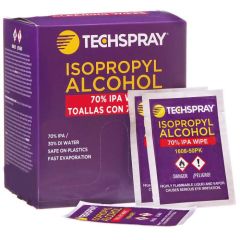 Individually Wrapped 99.8% Isopropyl Alcohol (IPA) Wipes, 5.5" x 5.5"