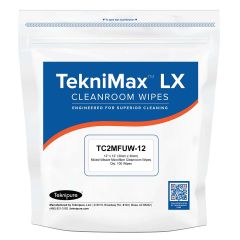 Teknipure TC2MFUW-12 TekniMax&trade; LX Microfiber Mixed-Weave Cleanroom Wipes, 12" x 12" (Case of 1,000)