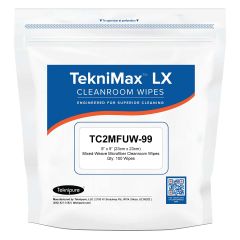 Teknipure TC2MFUW-99 TekniMax&trade; LX Microfiber Weaved Cleanroom Wipes, 9" x 9" (Bag of 100)