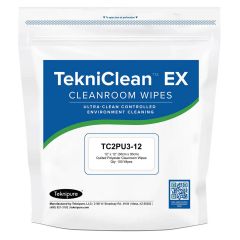 Teknipure TC2PU3-12 TekniClean&trade; EX Quilted Polyester Knit Cleanroom Wipes, 12" x 12" (Case of 800)